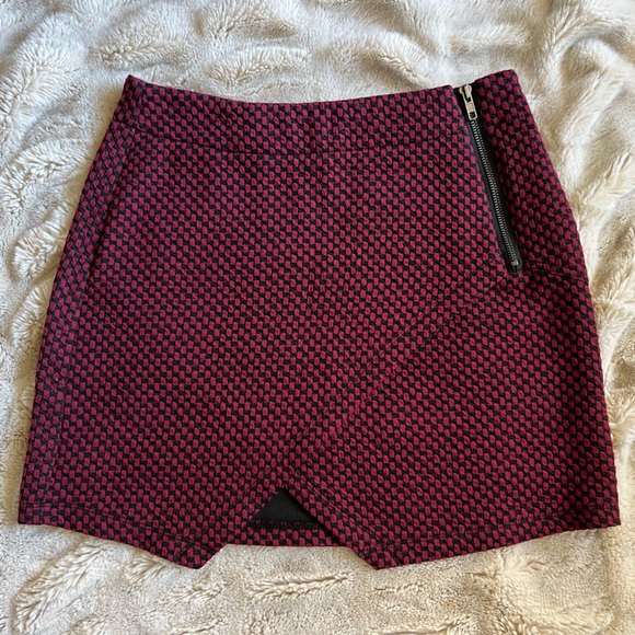 Dresses & Skirts - Sanctuary cranberry/black checkered mini shirt - XS/S